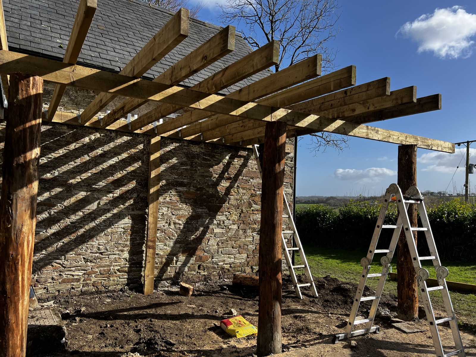 Pergola beam and post detail